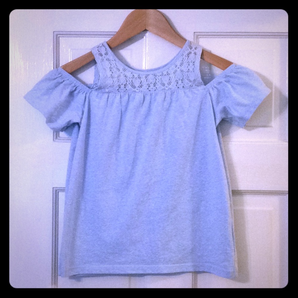 Girls cold shoulder top